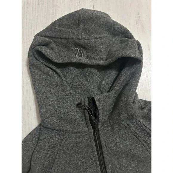 Lululemon Scuba Oversized Hoodie Full Zip Sz XS / S Heathered Speckled Black